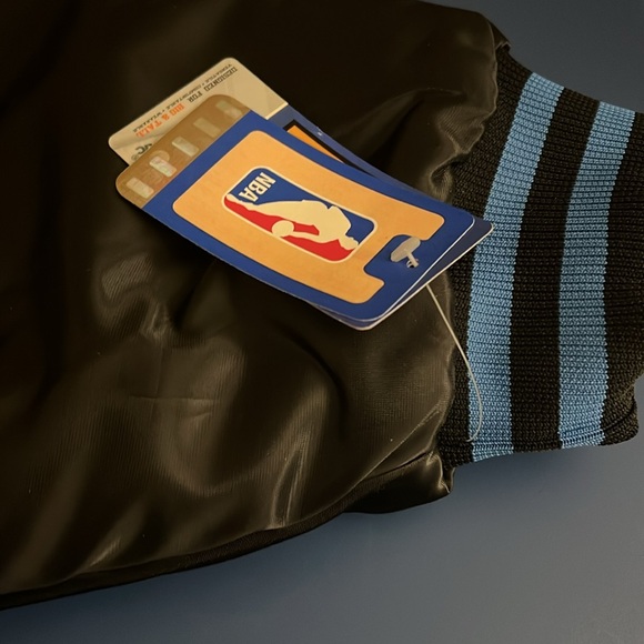 NBA Oklahoma City, Thunder Black and Blue Varsity Bomber Jacket size 6XL - Picture 6 of 6